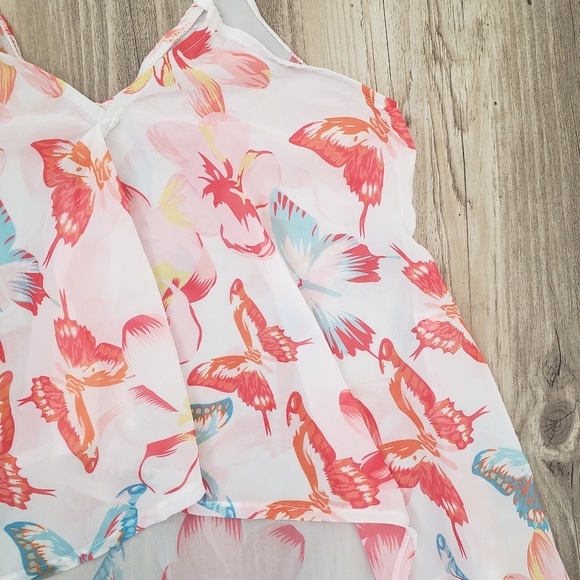 Beautiful Sheer Butterfly Blouse - Picture 2 of 2